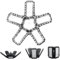 longziming LED Garage Light, Deformable Garage Ceiling Lights with 5 Adjustable Panels, for Garages, Basement, Warehouse, Attic, Gym