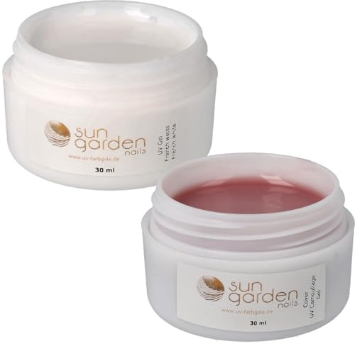 Sun Garden Nails UV fransk gel vit 30 ml UV skydd gel 30 ml