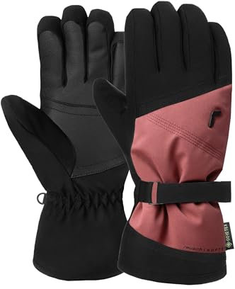 Reusch Susan Gore-TEX warme, wasserdichte, Winddichte und atmungsaktive Winterhandschuhe Fingerhandschuhe Schneehandschuhe Skihandschuhe für Damen klassisch und feminin