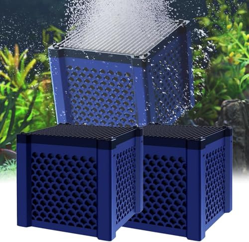 Aktivkohle Aquarium, Clever Cube Aktivkohle Pferde, Aktivkohlefilter Pferdetränke, Eco Aquarium Wasserreiniger Würfel, Eco-Aquarium Wassertrog Purifier Cube, Für Teiche, Aquarium, Vorratstank (2Pcs)