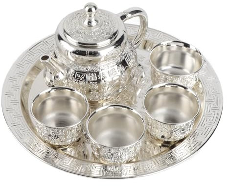 Retro Teapot Set, Vintage Coffee Pot Set, Vintage Turkish Coffee Pot and Cups Set, Tea Pot Set Including Teapot, European Style Art Crafts Teapot Wine Pot Kit