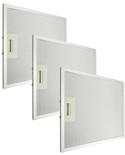 vhbw 3x filtro anti-grasso sostituisce Klarstein 10034877 per cappa da cucina, alluminio