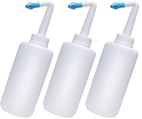 HOOTNEE 3Pcs Nose Wash Cleaner Nose Washer Bottle for Baby Plastic Nasal Irrigation Device with Safe Operation and Effective Nasal Secretion Cleaning for Household Use