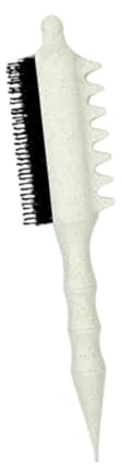 Ｚｉａｌｏｆｉ Brosse à Crêper, Outil de Coiffage, Peigne Portable Professionnel pour Crêper et Séparer Les Cheveux, Blanc