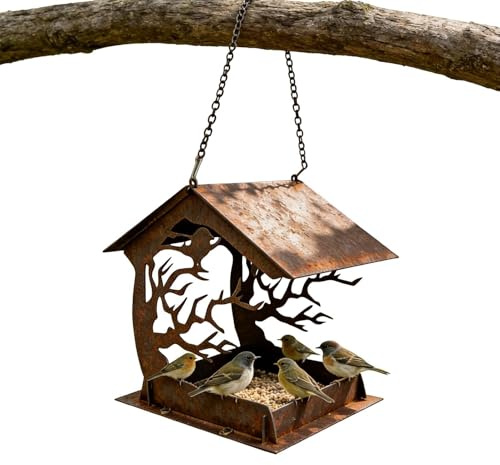 Comederos para pájaros al aire libre - Estación de alimentación a prueba de lluvia, para pájaros colgante | Adecuado para terraza, césped, patio trasero, balcón, observación de aves, parque