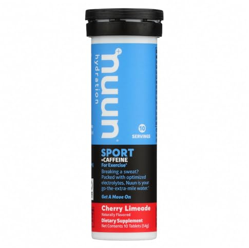 Nuun Energy: Cherry Limeade Electrolyte + Caffeine Tablets (3 Tubes of 10 Tabs) 3