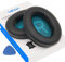 Lambskin QC45 SE QC35ii QC35 QC25 QC15 Ohrpolster für Bose QC 45 35 II QC2 AE2 AE2i AE2w SoundLink SoundTrue 35ii 25 15 2 AE QuietComfort Kopfhörer Schaffell Leder (schwarz)