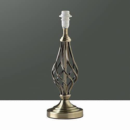 Lighting Supermarket Queenswood Classic Table Lamp Base Only - Antique Brass