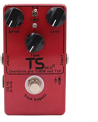 2.0 Versión Demonfx TS RED II Pedal de efectos de guitarra Combine Overdrive Booster