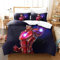Bedding Sets Single Size Bedding Iron Man Printed Duvet Cover Soft Hypoallergenic Microfiber Quilt Cover with Pillowcase with Zipeer Closure for in Kids Teens Adults