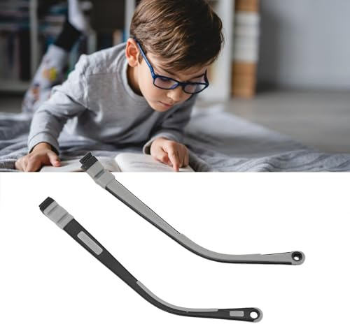 Patas para Gafas Infantiles de Silicona, Suaves y Flexibles, Antideslizantes, Colores Negro y Gris, Repuesto con Orificios, Adecuadas para Pieles Sensibles