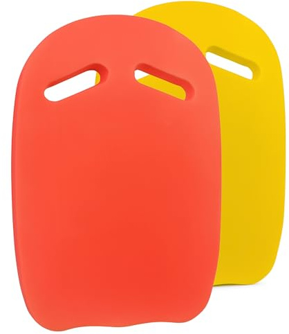 ADEPTNA Pack of 2 Swimming Kickboard for Kids and Adults EVA Foam Swim Training Aid with Double Handles Lightweight, Anti-Slip, Buoyant Kick Float for Beginners Swim Kick Board