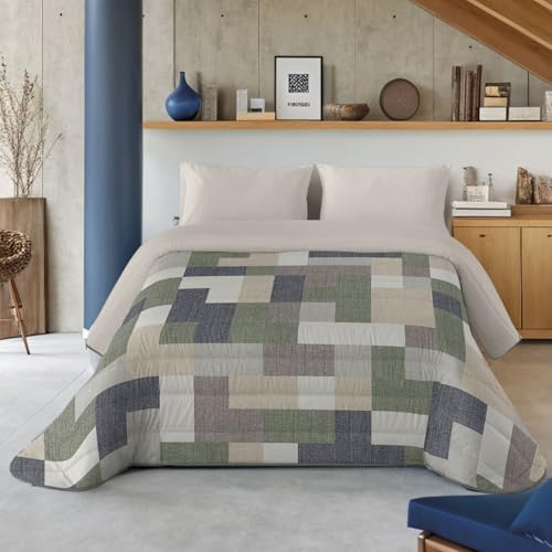 NATURALS - Edredón Nórdico Estampado 300 Gramos Cama 105-100% Microfibra Transpirable Tacto Pluma - 200x260 cm - Acolchado Extra Suave - Otoño/Invierno - Fabricado en España