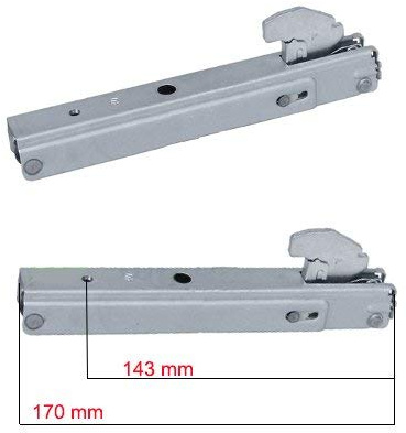 NARDI - COPPIA *** 2 ** CERNIERE SPORTELO FORNO ELETRICO INCASSO 2 VETRI LEGGERA 17 X 23,5 CM SPORTELLO B07BQ6GWDL KCF 3694