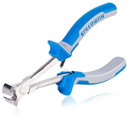 SPEEDWOX Long Reach End Nippers 5-1/2 Inch Mini End Cutting Pliers Fine End Cutters Precision Functional Wire Cutter for Hard to Reach Narrow Spaces High Leverage Reduce Efforts Pull Nails Brads