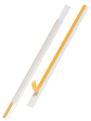 Durable Scannerschienen Scanfix inkl. Etiketten, 1000 x 30 mm, transparent, 25 Stück, 802719