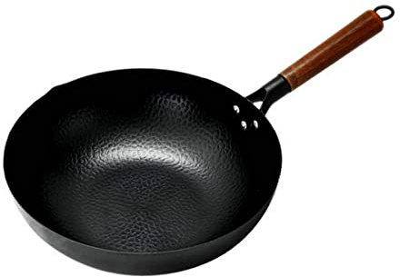 Poêle anti-adhésive en fer forgé à la main de 32 cm pour la cuisine