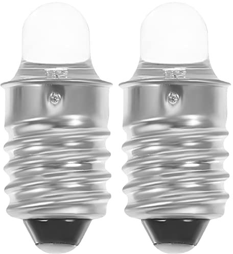OSALADI 2 Stücke Led Taschenlampe Birnen Ersatz 3 V E10 Basis Led Taschenlampe Miniatur Schraubsockel Für n Lampe
