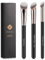TEOYALL Lot de 3 pinceaux anti-cernes synthétiques inclinés pour estomper les contours des yeux avec liquide, crème et poudre cosmétique (270S/370S/Angled)