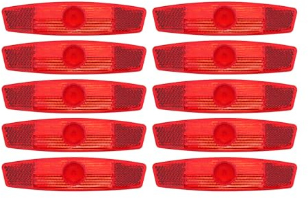 KOPPANG 10 reflectores de rueda de bicicleta, reflectores de radios de bicicleta, reflectores de advertencia de seguridad para bicicleta, reflectores de neumáticos de bicicleta de carretera,