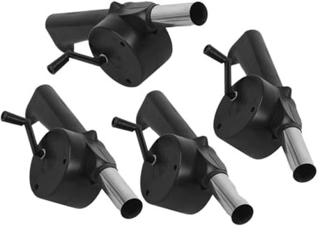 Abaodam 4Pièces Souffleur à Main Pour Barbecue Ventilateur Portable De Camping Outil De Soufflage Pour Facilement Votre