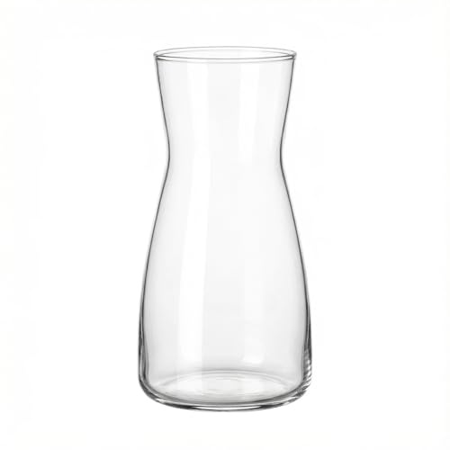Anquephd 20 cm Small Vases Decoration for Table Decoration, with Sealing Plug for Kitchen Containers, Modern Flower Vase Glass, Mini Vase Tulip Sets Wedding Decoration for Tables (Clear, 19.8 cm)
