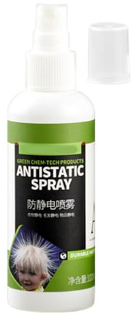Static Spray - 100ml Static Spray For Hair, Releaser Solution, Fabric Refresher Solution For Clothing | Eliminate StaticCling Flyaways, Shocks Travel Luggage Carry Accessories