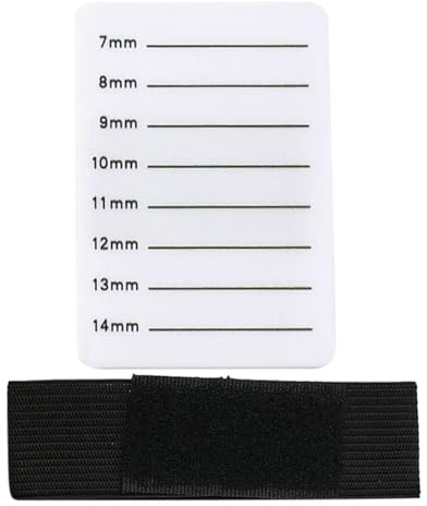 VILLCASE Piastra Portaciglia Bianca in Acrilico Numeri Chiari e Bordi Arrotondati, Supporto Portatile 7-14 Scale per Cosmetici e Utilizzo Domestico