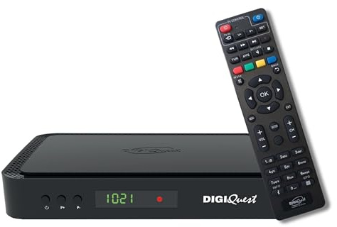 DIGIQUEST Decoder tivùsat COMBO 4K Q99 | Satellitare + Terrestre | HbbTV interattivo | HEVC Main 10 | Registrazione attivabile | Telecomando 2in1 | Smartcard inclusa | Pronto sistema Merlin