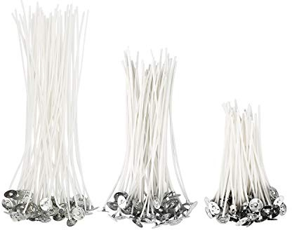 Mitening Stoppini Cerato di Naturali Candela, 150pz Cera Per Candele Stoppino Della Candela Anima in Cotone Naturale al 100% Cotton Core per Fare Fabbricazione di Candele Fai-da-Te 9cm 15cm 20cm