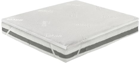 BIANCHERIAWEB Rinnova Materasso Topper Coprimaterasso Correttivo Antibatterico Memory Silver Matrimoniale Silver
