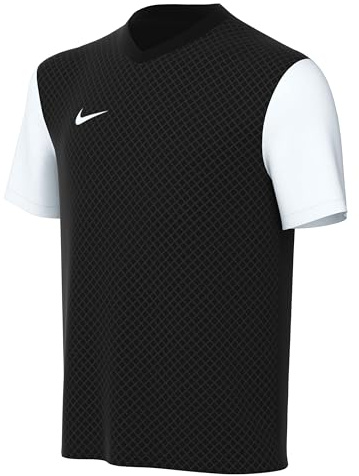 Nike Short-Sleeve Soccer Jersey Y NK DF Tiempo Prem II JSY SS, Black/White/White, DH8389-010, XL