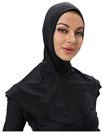 Kvinnors muslimska hijab islamisk hijab bön halsduk simning hijab full täckning typ solskydd hijab halsduk