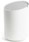 Kazai.® Cestino Bagno Piccolo 'Tove' - 1,5L | Esclusivo Mini Cestino di Design da Berlino | Pattumiera da Tavolo per Bagno, Cucina & Scrivania | Antiscivolo, Secchio Interno | Bianco, Grigio chiaro