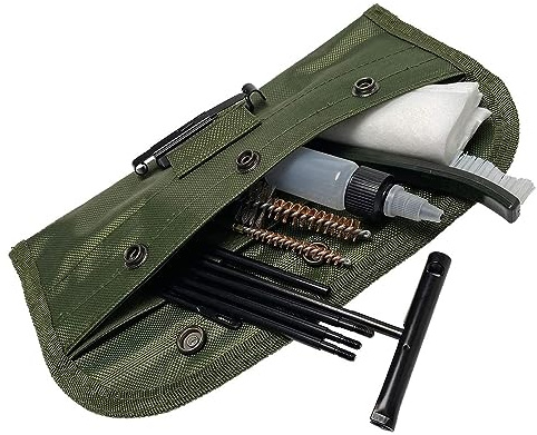 Tryway Kit de Nettoyage M16 et kit de Crosse AR15-Idéal pour. Calibre .177/.22 4.5/5.5mm, Nettoyage de Carabine à Plomb, Entretien de Carabine à air comprimé et Pistolet à air comprimé (0,22 Cal)