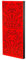 IG Acoustics AbsorbFuser 100 x 50 x 6 cm – Assorbitore acustico/diffusore ibrido (rosso)