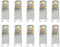 HUAMu Ampoules LED G9 2W Blanc Chaud 2700K, 200LM, Équivalent à 20W Halogène, Pour Éclairage Domestique, Non-Flicker, AC 220-240V, Paquet de 10