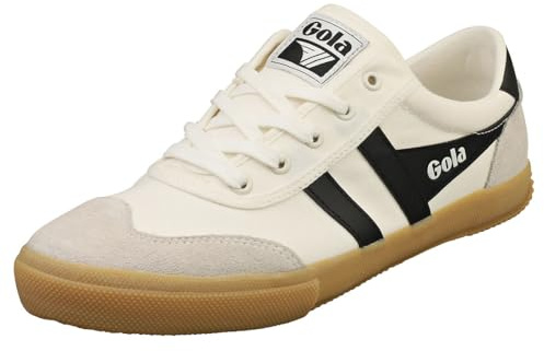 Gola Badminton Herren Freizeit-Sneaker, Off White Black, 44 EU