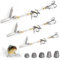 Zimoer 3 Stück Angeln Stinger Haken Hecht Stinger Rig Shallow Rig Drillinge Angelhaken Starke S M L Größe für Köder mit 5 g, 7 g, 10 g, 15 g, 20 g Gewichten für Gummifische mit Jigkopf