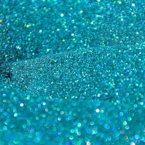 EliteKoopers Polvere glitterata ultra fine per nail art e artigianato, 100 g, colore: turchese