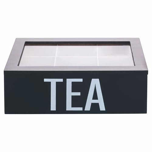 Villa d'Este Home Tivoli Boîte à thé et tisanes, 6 fentes intérieures, Bigismore