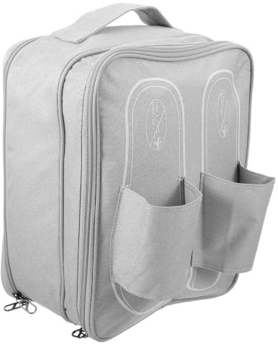 CLISPEED Bolsa para Zapatos de Viaje Portátil y Fácil Acceso Compartimentos Internos y Diseño Cremallera para Actividades al Aire Libre y Fitness