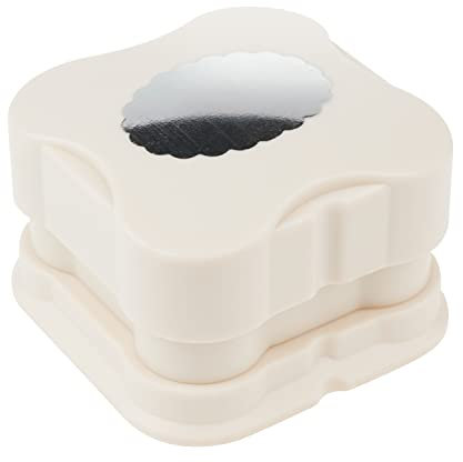 VBS Etiketten Stanzer Kreis oval gezahnt Motivstanzer Motiv-Locher Everywhere Papier Magnet Hochzeit Scrapbooking Papier-Anhänger selber machen