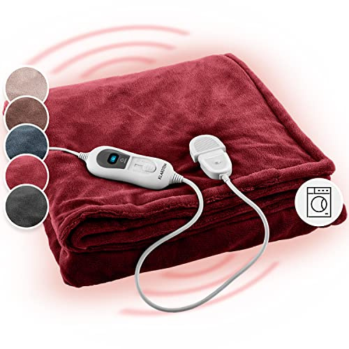 Klarstein scaldaletto Matrimoniale XL, Coperta Termica Elettrica 18 x 13 cm, Scaldaletto Matrimoniale Elettrico 3 Livelli di Temperatura, Lavabile in Lavatrice, Coperta Elettrica per Letto e Divano