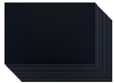 CZAKOMIX 50 Piezas Papel Pizarra Adhesivo Pared 15*10cm, Pegatina Pizarra Negra Autoadhesiva, Pegatinas Negras, Reutilizable Borrable, Impermeable, Pizarras Adhesiva Escrita Con Tiza O Marcador Blanco