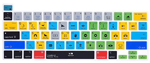 MiNGFi Adobe Premiere Pro Silikon tangentbordsskydd för MacBook Pro 16 M1 (2019+) MacBook Pro 13 (2020+) model A2338 A2289 A2251 A2141 US/ANSI tangentbordslayouten
