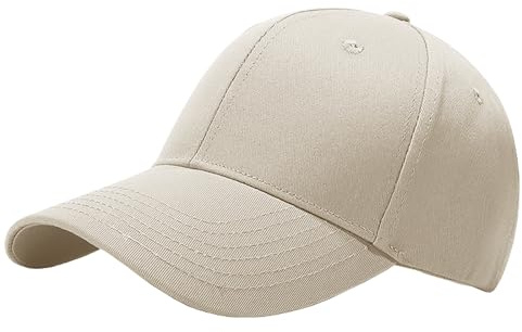 Taeku Cappellini da Baseball, Donne Uomini Casual Vintage Sportivo Berretto da Baseball Cotone Unisex Berretto da Golf Hat Corsa All'aperto Allenamenti (Beige)