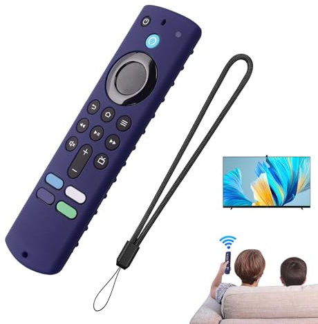 16 x 4,5 cm Silicona Mando a Distancia, Funda de Silicona para Fir-e TV Stick 4K, Cubierta de Silicona Antideslizante con cordón, Resistente a los Golpes 4K Anti caída RC Silicona Cubierta