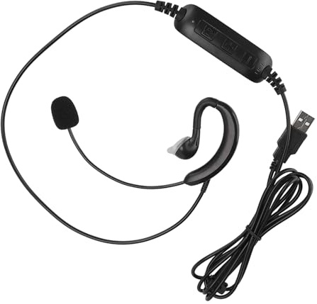 OEBUAFI Auriculares con Gancho para la Oreja USB, Accesorio Cómodo para Ordenador Portátil para Chat de Idiomas en Línea, Adecuado para Jugadores