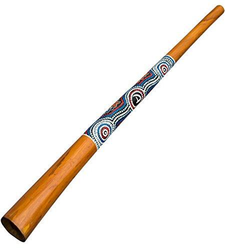 DIDGERIDOO NATURAL PAINT: didgeridoo con dotpaintings